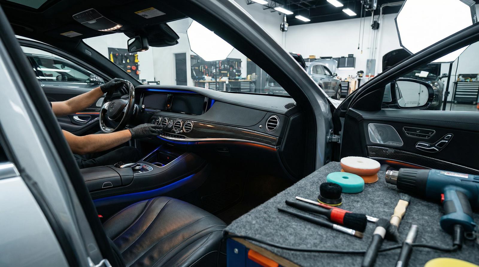 母狗改装视频-碳纤维内饰改装